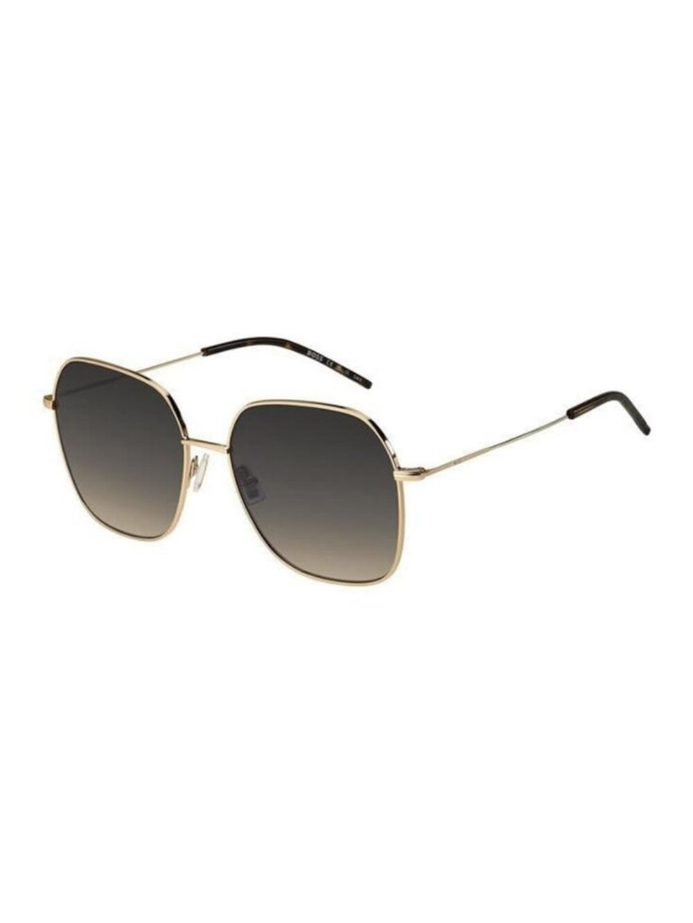 New Authentic Hugo Boss Womens Gold Square Metal Sunglasses